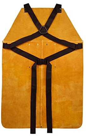 Grembiule da Saldatura, A grembiule di saldatura con tasche resistenti all'usura addensato protettivo for resistenza ad alta temperatura