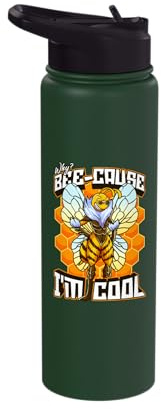 Beekeeper Design For Honey Bees Lover - Bee-Cause I'm Cool Stainless Steel Insulated Water Bottle