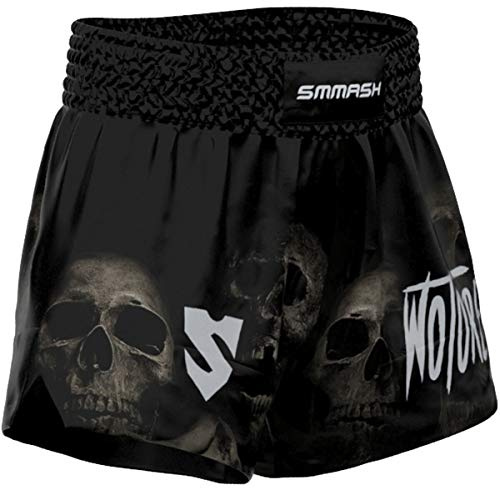 SMMASH Pantalones Cortos Hombre para Artes Marciales Kickboxing Boxeo Muay Thai Deportivos De Combate
