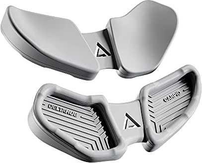 DELTAHUB Carpio 2.0 - ergonomische Handgelenkauflage für Rechtshänder, Handgelenkstütze bei Benutzung der PC-Maus, Reduziert Überstreckung, Ermüdung & Handgelenkschmerz, leichtes Gleiten - Large/Weiß