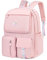 FANDARE Kinderrucksack Schulranzen Schultaschen Jungen Mädchen Schulrucksack Kinder Schultasche für 3-6 Klasse Schüler Outdoor Reise Daypacks Kindergartentasche Rucksack Nylon Rosa