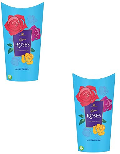 Cadbury's 2 x 290g Roses Assorted Milk Chocolate Hazel Selection Confectionery Sweets Gift Box