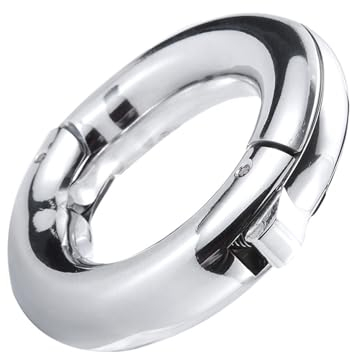 Metall Penis Ring Edelstahl Penisring Verstellbarer Cock Ring Beschwert Übung Penisringe Große BDSM Bondage Cockring Hodenring Cbt Hoden Folter Penisschmuck für Männer Paare Fetisch