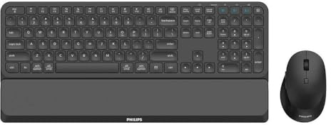 Philips Teclado y Ratón SPT6607B/16 Negro - Marca EAN: 8712581779962