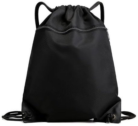 43x34cm Sacca Sportiva con Cerniera Esterna,Borsa Coulisse per Uomo Donna