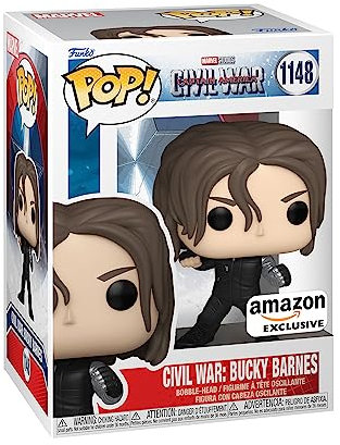 Funko Pop! Marvel: Civil War Baue eine Szene auf - Winter Soldier - Bucky 6th - Captain America 3 - Amazon-Exklusiv - Vinyl-Sammelfigur - Geschenkidee - Offizielle Handelswaren - Movies Fans