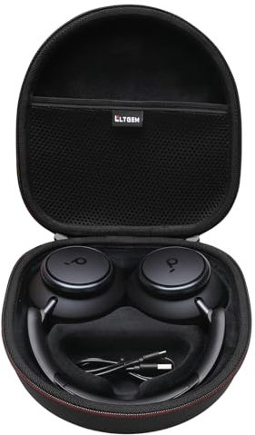 L LTGEM Carrying Case for soundcore by Anker Q20 Q20i Q30 Q35 Q45 H30i Hybrid Active Noise Cancelling Headphones - Portable Travel Bag (Case Only) - Black