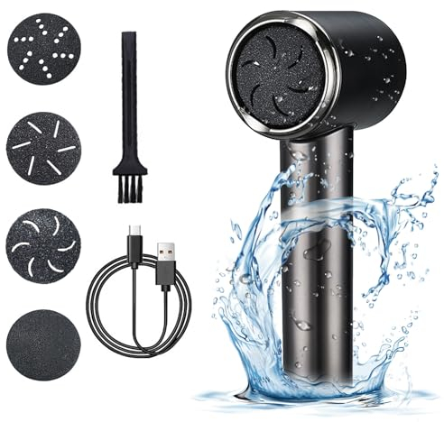 Hornhautentferner Elektrisch, Wiederaufladbar Hornhaut Entfernen Fuß, Pediküre Set Fußpflege Elektrisch, Elektrischer Hornhautentferner, Fußpflegegeräte, Wasserdicht Profi Fußpflege