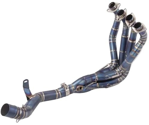 Motorcycle Silencer Exhaust Pipe Pour Kawasaki Z900 SE 2022 Z900 E A2 2017-2019 Tube de silencieux d'échappement Slip-On en acier inoxydable, liaison avant,