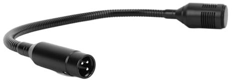 Tangxi Microfono a Collo di Cigno Asta a Collo di Cigno con Microfono da 45 Cm, Braccio di Supporto a Collo di Cigno per Sale Riunioni, Tubo Flessibile con Innesto a 3 Pin, Asta per