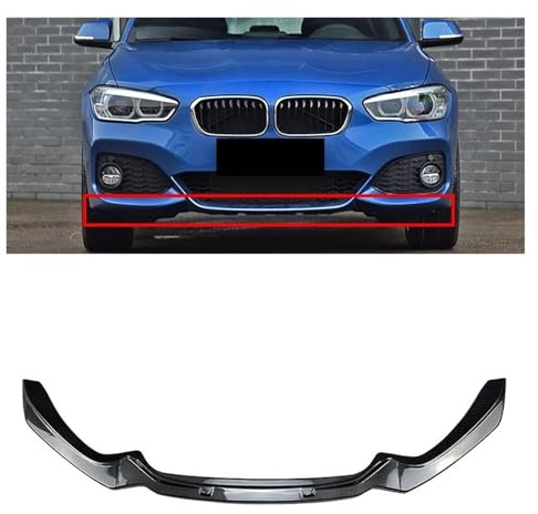 Splitter Spoiler For BMW 1-Series F20 F21 2015 2016 2017 2018 2019 118i 120i M135i M140i Performance Front Bumper Splitter Lip Car Diffuser Body Kit Spoiler Car Front Spoilers(Carbon Look)