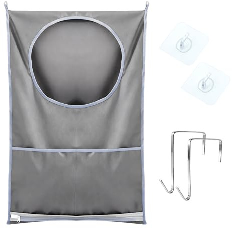 TNSLAND Bolsa de Ropa Sucia Colgante Gran Cesto 50x77cm, Oxford