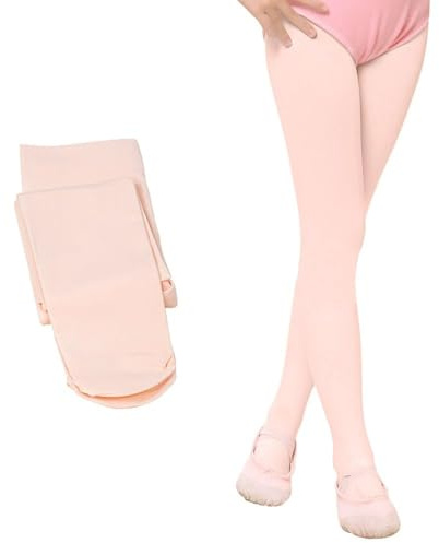 ONTYZZ Collants Danse Classique Fille 90D Collant Ballet Femme avec Pieds
