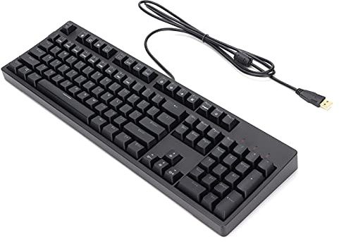 BONKZEBU Tastiera da Gioco Ergonomica a 104 Tasti Accessori per Computer Durevoli per 2000/xp/7/8/10, Tastiera PC Cablata USB 2.0 per gli Appassionati di Giochi
