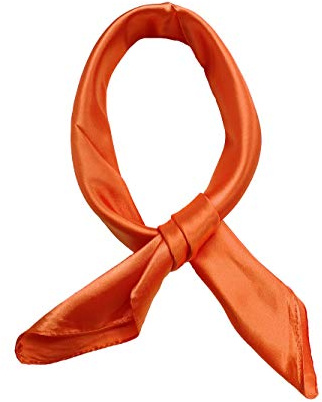 Topmode Foulard carré couleur unie 57 * 57cm (Orange)