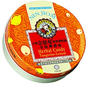 Nin Jiom - Herbal Candy - Tangerine-Lemon Flavor Tin (60 G.)