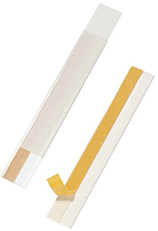 Durable Scannerschienen Scanfix inkl. Etiketten, 200 x 40 mm, transparent, 50 Stück, 802519