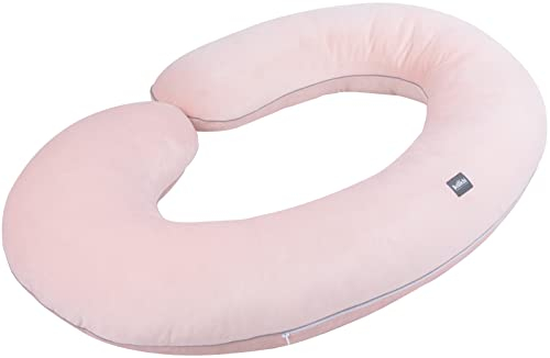 Bellochi Seitenschläferkissen Mit Bezug 100% Velvet - Stillkissen XXL Sleepy-C - Pregnancy Pillow - Hypoallergen Schwangerschaftskissen Zum Schlafen 140 x 85 x 20 cm - Body Pillow für Frauen