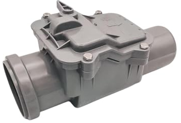 MD Technic Rückstauverschluss mit Verriegelung Ø DN 50 bis Ø DN 200 in Orange und grau auswahl (DN 50 Grau)