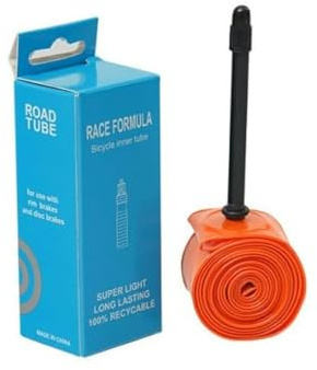 Luftkammare Cykel TPU 700c, ultralätt täckare 30 g, orange racing, MTB luftrum, kompatibel med franska ventiler 18-32c (65 mm)