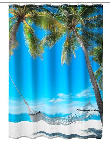 Kleine Wolke Textil-Duschvorhang Bahamas mit 180x200 cm
