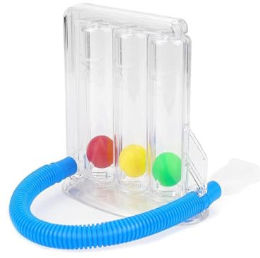 Bangbobi Allenatore polmonare Design a Triplo Palloncino, Sistema a 3 camere, Dispositivo di logopedia e Test di funzionalità polmonare per Migliorare la respirazione