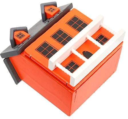 VICASKY Miniatur-holzhaus Im Maßstab 112 Puppenhaus-bausatz Dekorative Mini-Villa Für Gartendekorationen