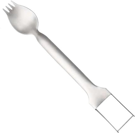 Affettatrice per anguria, in acciaio inox, condizionatore d'anguria | Affettatrice multifunzione per cubetti di pera | metallo mango affettatrice – Forchetta per il taglio della pera per la famiglia