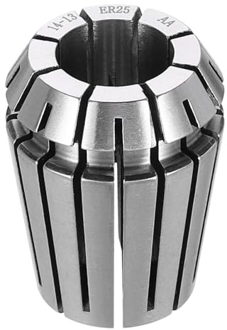 sourcing map Mandrino a molla ER25 14mm 65Mn Pinze Router di Precisione in Acciaio Molla per CNC Incisione Fresatura Tornio Strumento