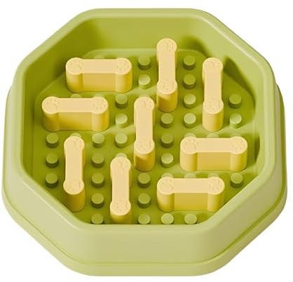 Slow Feeder Dog Bowls, Anti Choking, 20x20x4.5cm, Pet Feeding Dish, Puppy Feeding Bowl, Non Slip, Ideal Use For Dogs, Puppy, Pet Cat, Water, Eating