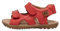 Naturino SKY-Halb offene Sandale aus Leder rot 25