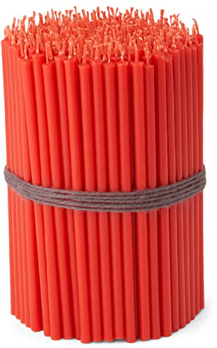 NKlaus 400g (ca. 100 St.) Altarkerzen Ritualkerzen L: 16cm. Altarkerzen rot Nr.100 36253