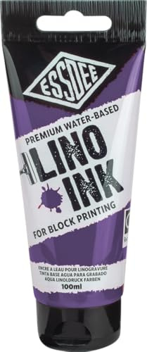 Essdee Tinta de impresión en bloque, morado, 100 ml