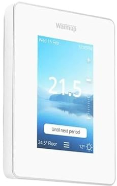 Warmup 6ie WIFI Thermostat in Bright Porcelain