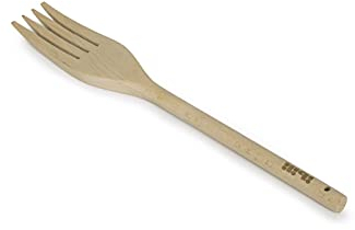 Ibili - 747522R - Fourchette en Bois À Manche Rond 22 cm