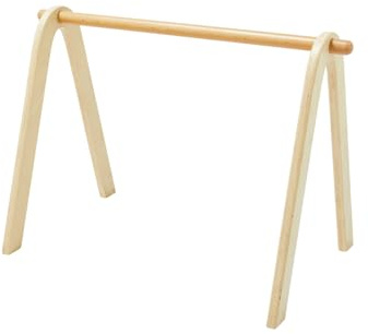 NOUKIE'S - Arco de despertar de madera natural - Fácil de montar y transportar - Estimula los sentidos desde el nacimiento hasta 6 meses - Ideal para alfombras o cuneta - Juego de actividades se vende