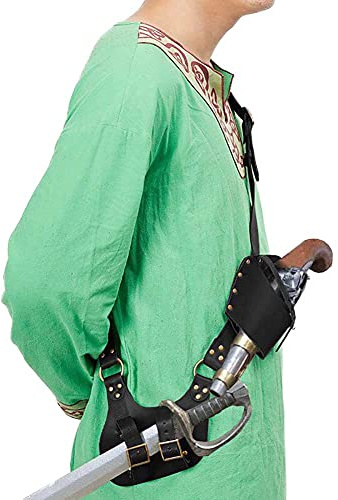 Renaissance Medieval Knight Flintlock Strap Double Holste Adjustable Steampunk Pirate Warrior Cosplay Halloween Accessoires