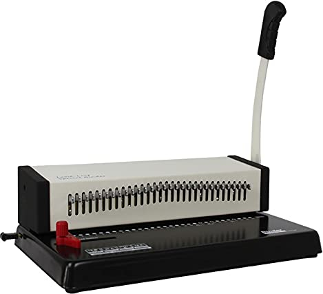 30-Loch-Bindemaschine, 18 Blatt Lochkapazität, 200 Blatt Bindekapazität, A3, A4 und A5, verwendet in Schulen, Büros, Schwarz