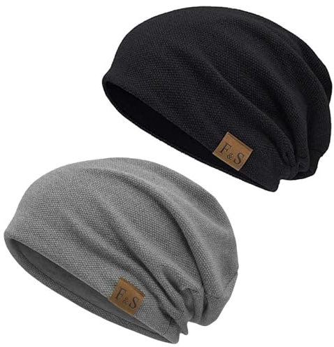 iParaAiluRy Beanie Herren - Strickmütze Herren Mütze Winter Herbst Wintermütze Herren Slouch Dünne Mütze Herren Mützen Haube Herren Feinstrick Beanie Mütze Damen Männer Warm BaumMützen Unisex