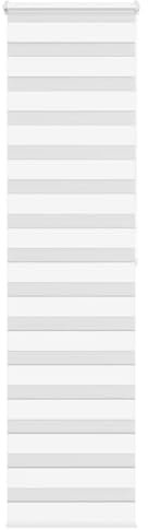 vidaXL Zebrarollo Weiß 60x200 cm Stoffbreite 55,9 cm Polyester, Zebra-Rollo, Doppelrollo, Zebra-Jalousie für Fenster, Doppelrollo, Zebra-Rollo