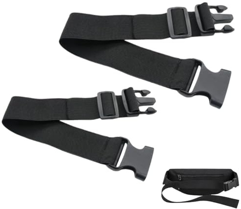 YUVKIN 2 Pcs estensione cintura in nylon per marsupio, prolunga cintura, borsa a tracolla, cintura. (Due diverse dimensioni)