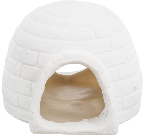 KHBUAB Casetta in Ceramica per Piccoli Animali Nascondiglio Rinfrescante per Criceti Casa Estiva Resistente Adatta a Uccellini e Roditori Forniture per Raffreddamento degli Animali