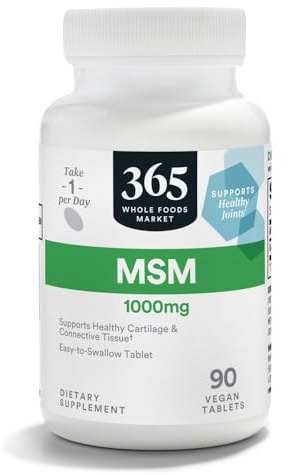 365 by Whole Foods Market, MSM 1000Mg, 90 Tablets