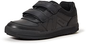Geox Boys J Arzach Boy Sneakers, Black, 12.5 UK