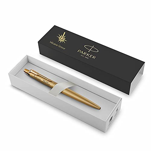 Parker Jotter XL Monochrome Stylo à bille avec gravure | Stylo premium | Boîte cadeau | Encre bleue | Élégant | Cadeau personnalisé | Nom | Gravé | Stylo | Qualité supérieure | Idée