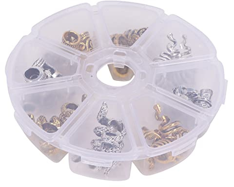 32 Pcs Perles De Barbe, Viking Barbe Cheveux Perles Alliage Dreadlocks Perle Dreadlock Bijoux pour Barbe Cheveux Décoratif BRICOLAGE Bracelet Pendentif Collier
