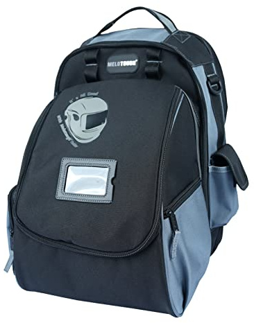 MELOTOUGH Backpack, Welding Bag for Tools and Helmet, Extreme Gear Pack, Large Capacity, Grey