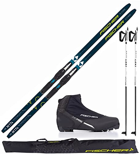 Fischer Langlaufski-Set Comfort Cruiser 184cm + Bindung + Schuhe + Stöcke + Skisack