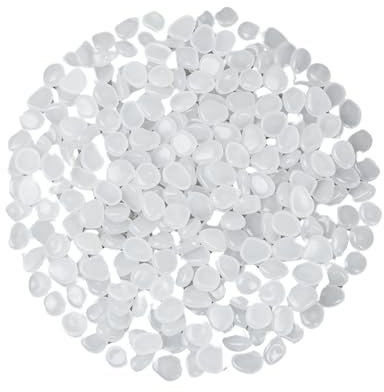Lot de 300 pierres lumineuses, blanches, lumineuses, lumineuses, pour décoration d'aquarium, pour jardin, chemin, cour