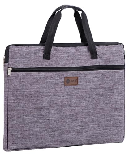 Oaygat Funda tipo cartera de arte tamaño A3 para artistas, estuche de transporte, bolsa para tablero de dibujo de artistas, bolsa de transporte con asas, carpeta de pintura, cuaderno de bocetos, bolsa